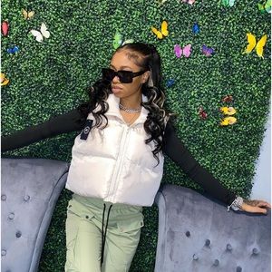 puffer vest with hoodie